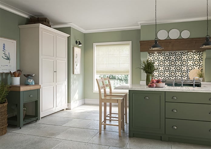 Sahara Voile, Metallic Cream - Motorised Roman Blind - Image 6